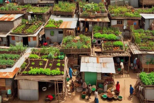 Food security through intensive urban farming